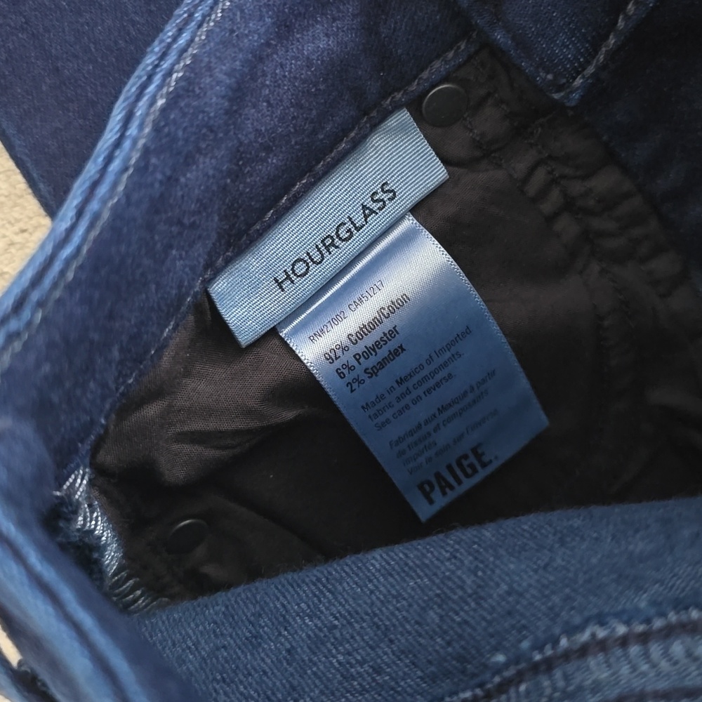 Paige Hourglass Jeans Long Sz 24x33 - Picture 4 of 5